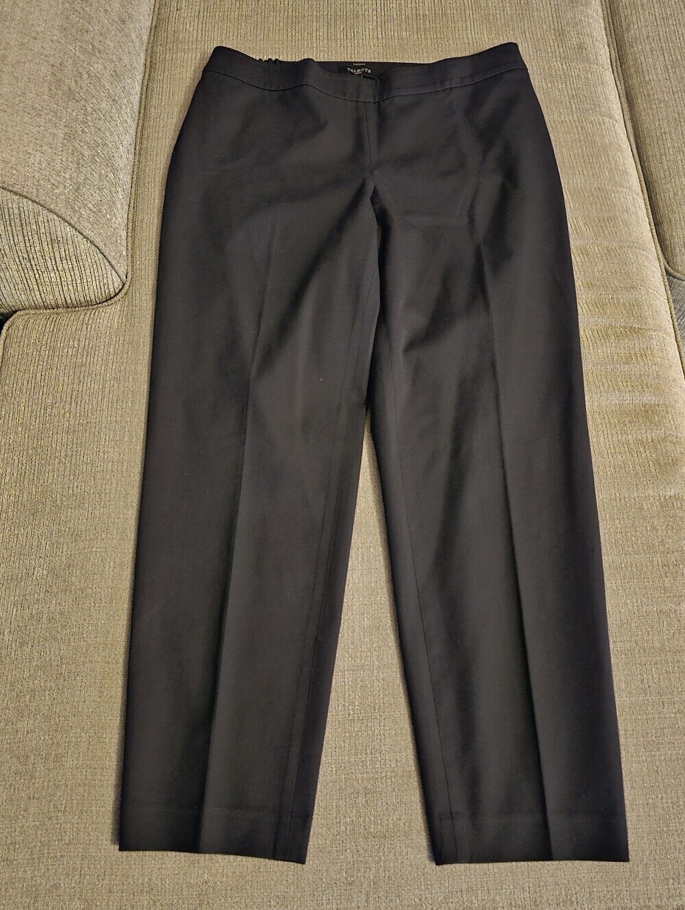 Talbots Chatham Black Casual Classic Dress Pants Worl Trousers Size 14W